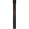 Ekena Millwork Ashford Triple, Wrought Iron Bracket, (Triple center brace), Antiqued Bronze 2"W  x 12"D x 15"H BKTM02X12X15TASABZ - alternate 2